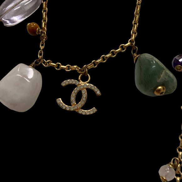 RARE CHANEL Rare Authentic 01A 2001 Multi Charms Animals Crystals Necklace - Picture 4 of 8